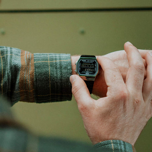 Casio Vintage Step Tracker Watch - Smoke Silver ABL-100WEGG-1BDF