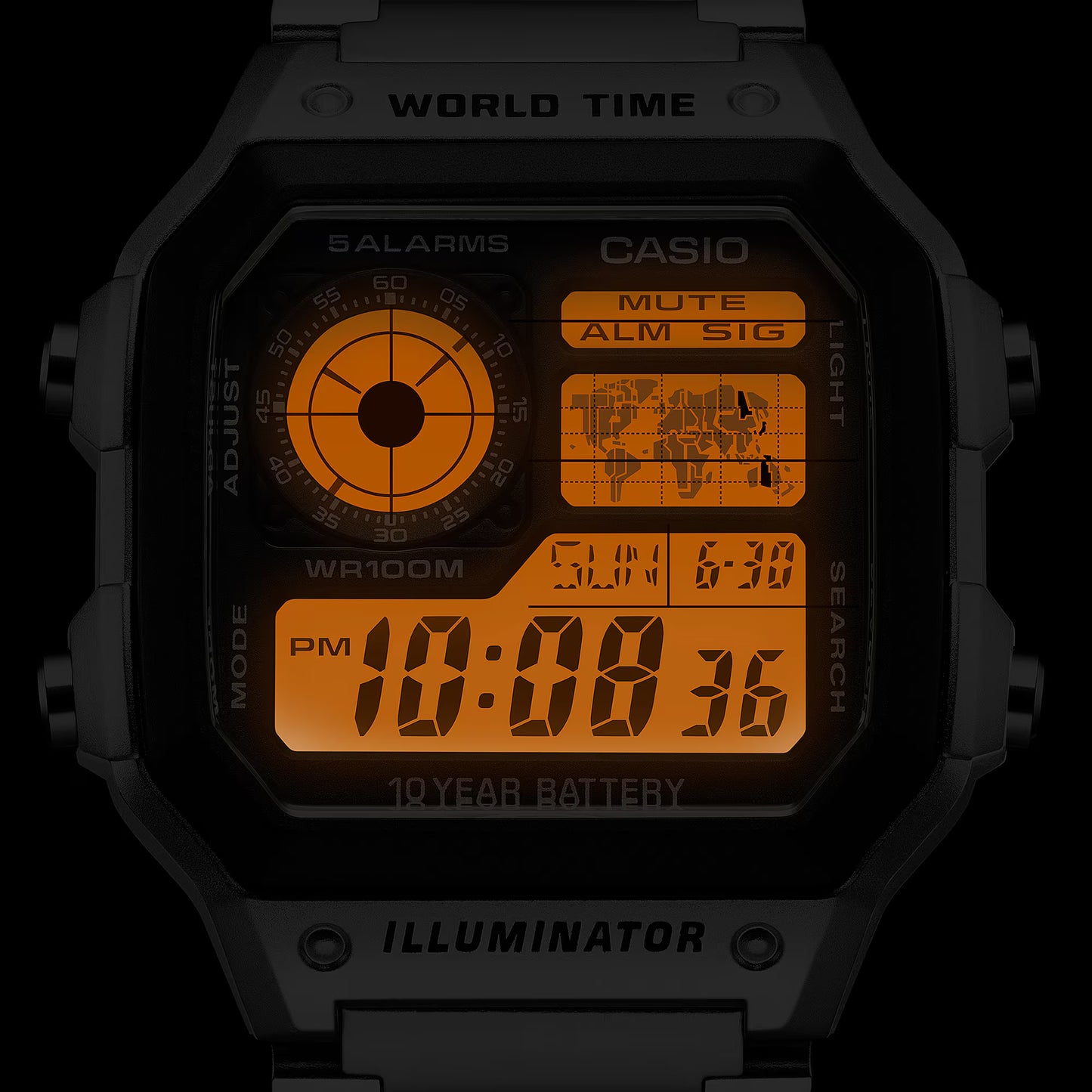 Casio World Time AE-1200WHD-1AVDF Digital Watch