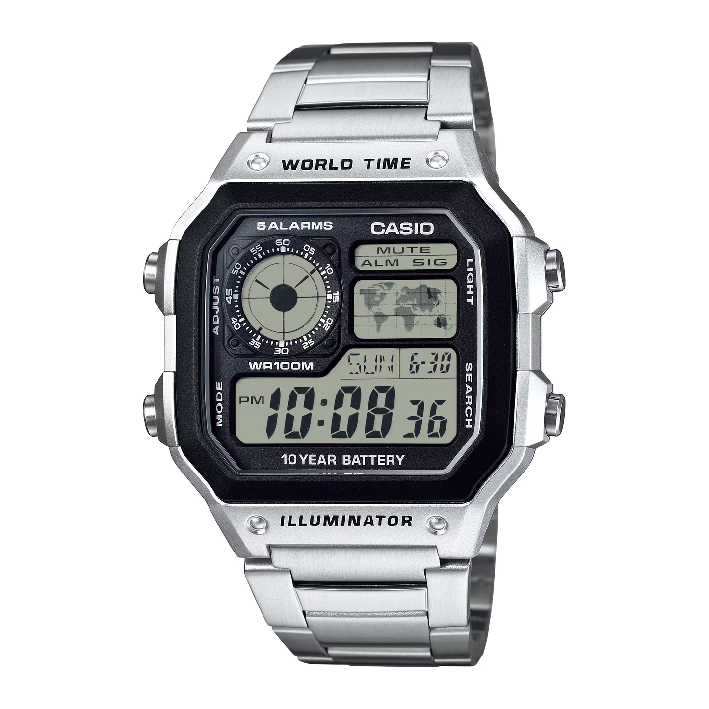 Casio World Time AE-1200WHD-1AVDF Digital Watch