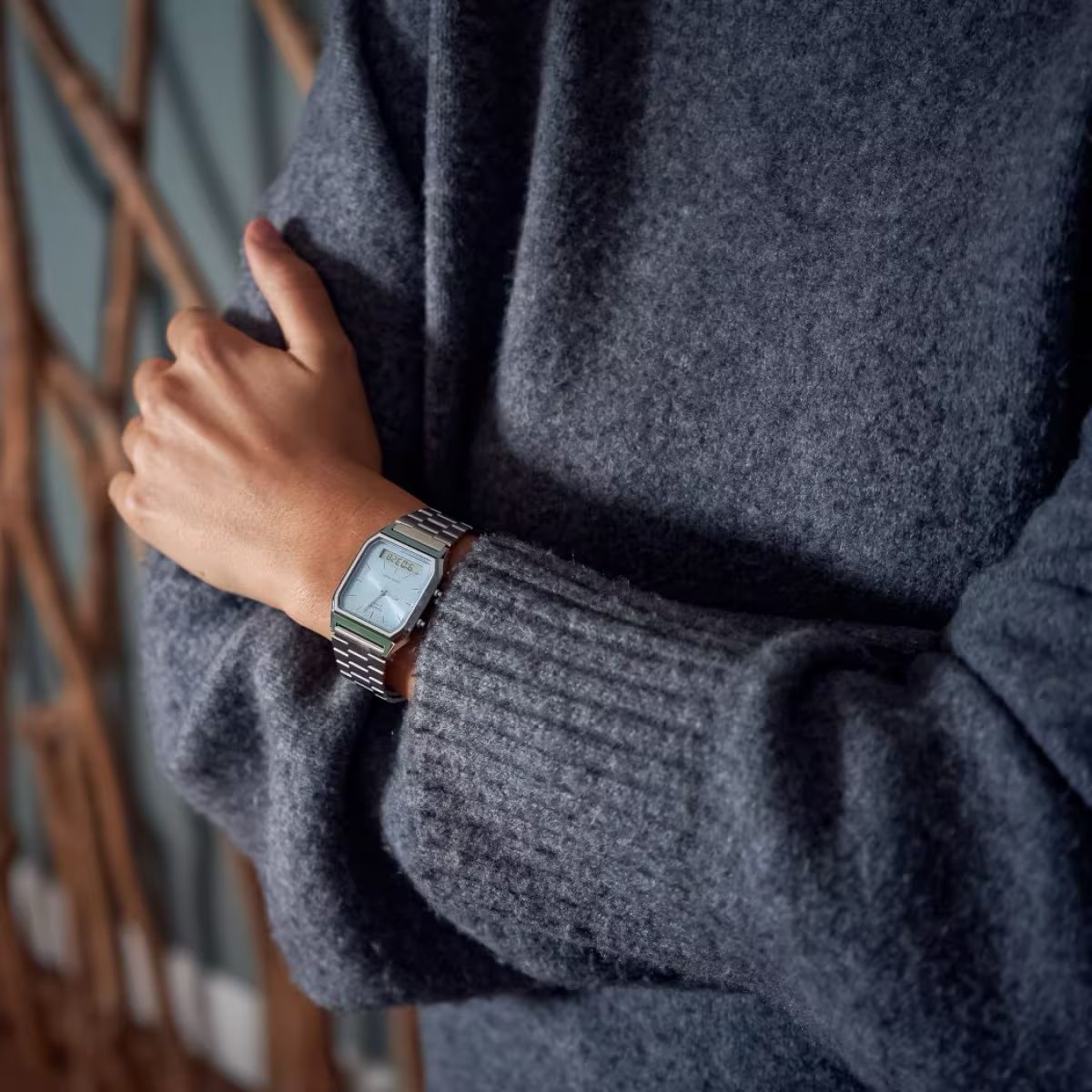 Casio Ice Blue AQ-230A-2A1MQY Dual Time