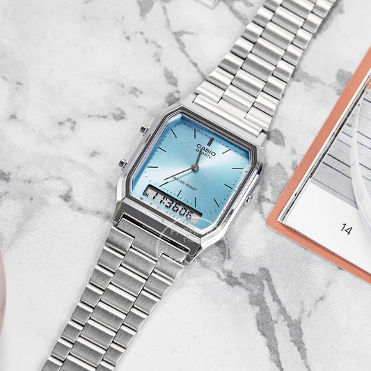 Casio Men's Retro Dual Display Digital Analog Watch - Water Resistant