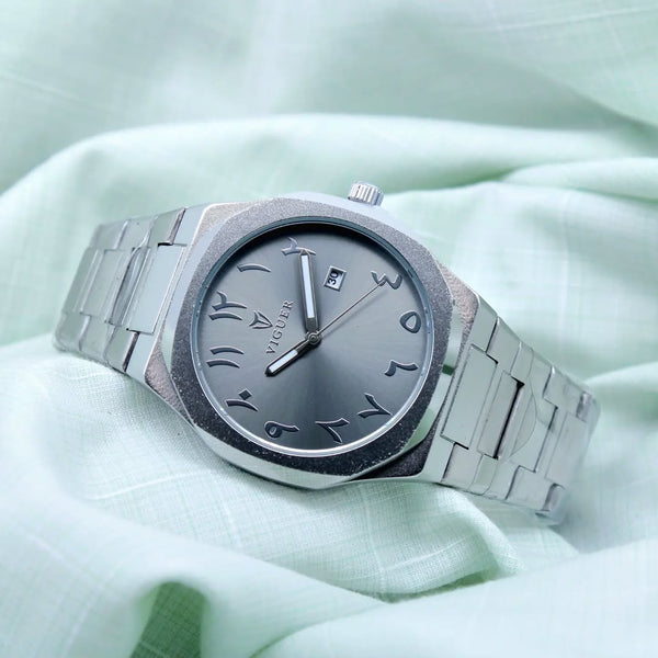 Viguer Watch Arabic Number Grey Dial