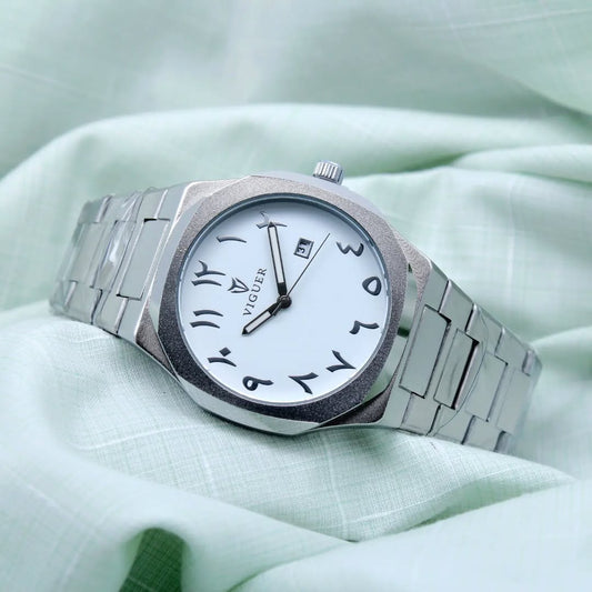 Viguer Watch Arabic Number White Dial