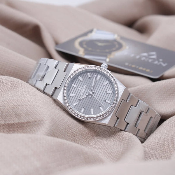 Fitron Silver Dial Women’s Watch