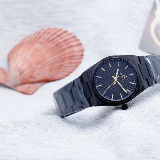 Fitron Black Dial Women's Watch