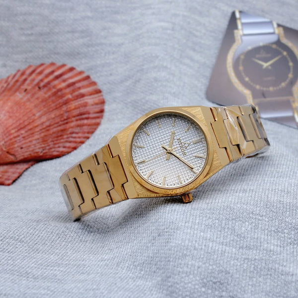 Fitron Golden Dial Women's Watch