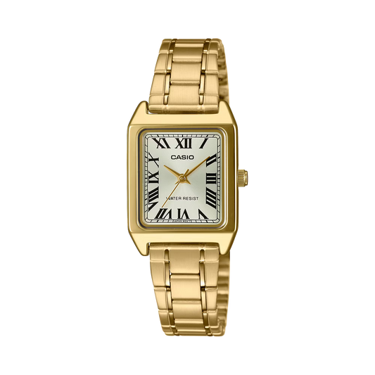 Casio Square Golden Female Watch LTP-V007G-9B