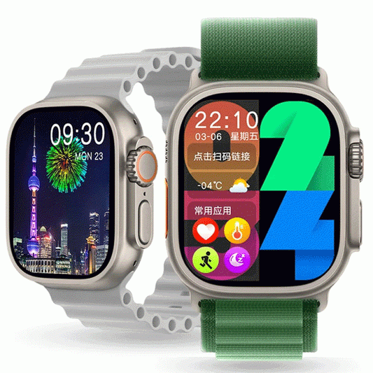 WearFit HW9 Ultra Max Smart Watch – AMOLED Display & NFC Bluetooth Health Companion